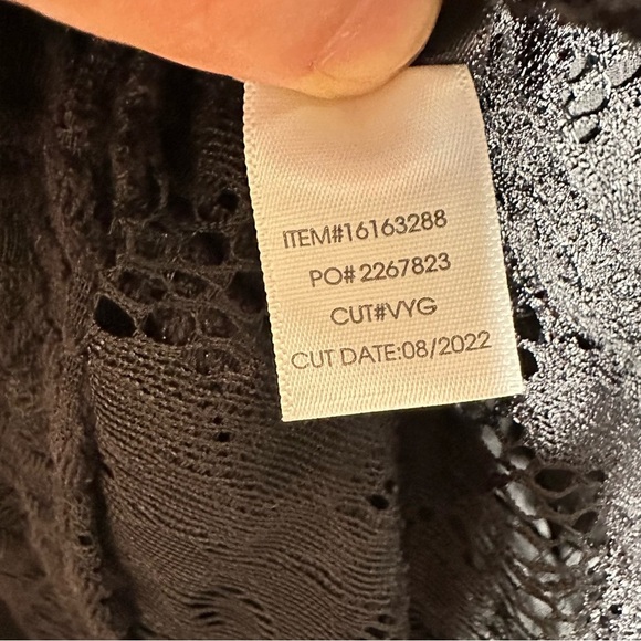 TORRID Black Lace Chiffon Overlay Blouse - Picture 12 of 15